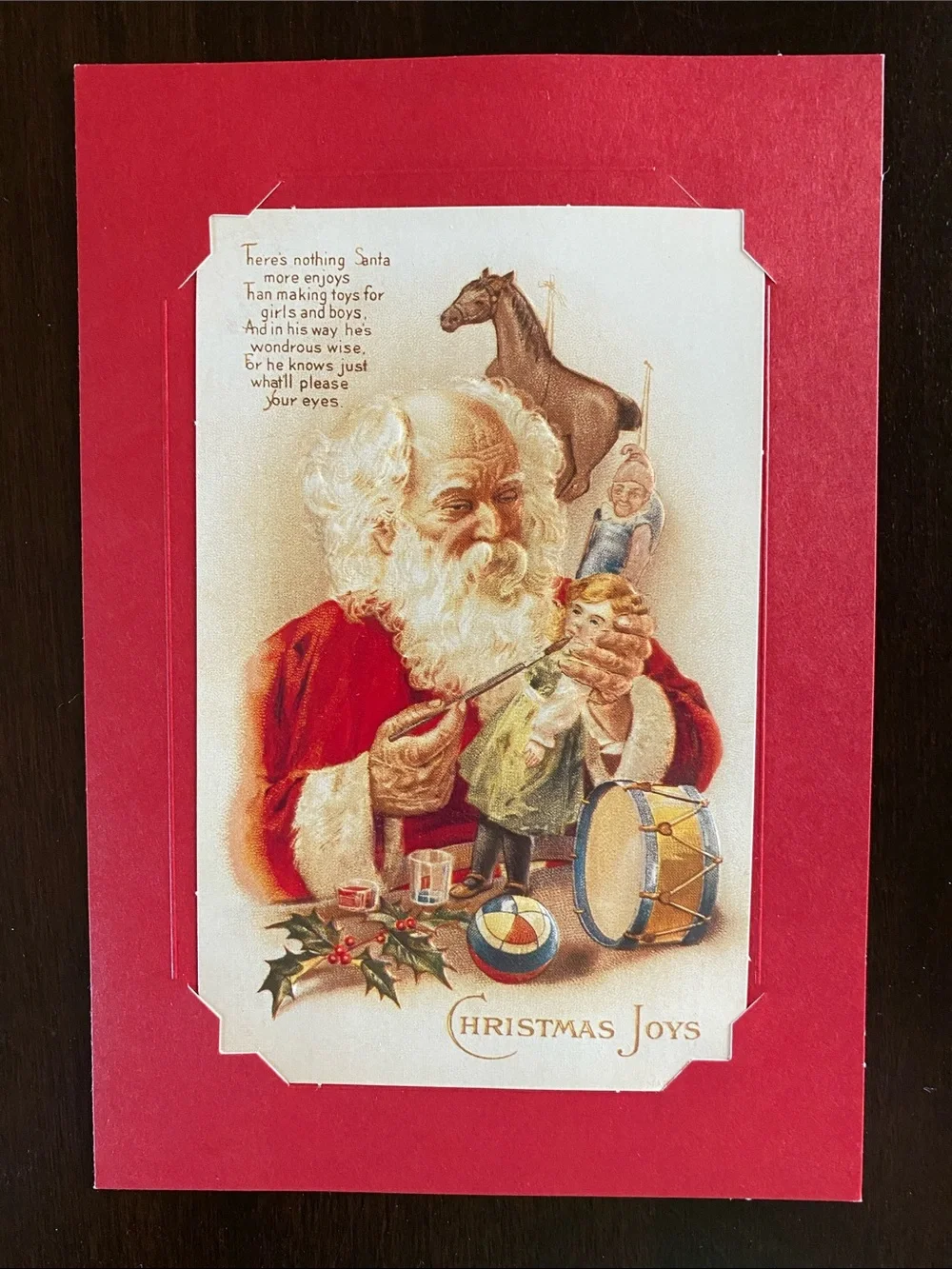 Bundle of 3 Vintage Inspired Holiday Cards with Matching Envelopes